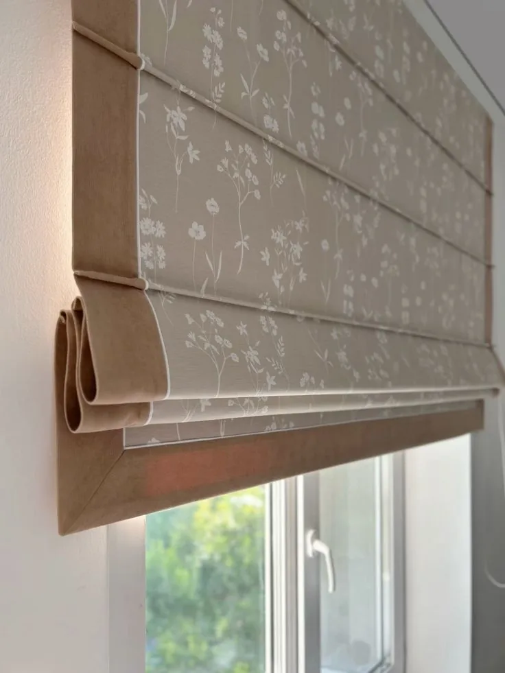 Roman Blinds fitted on a window