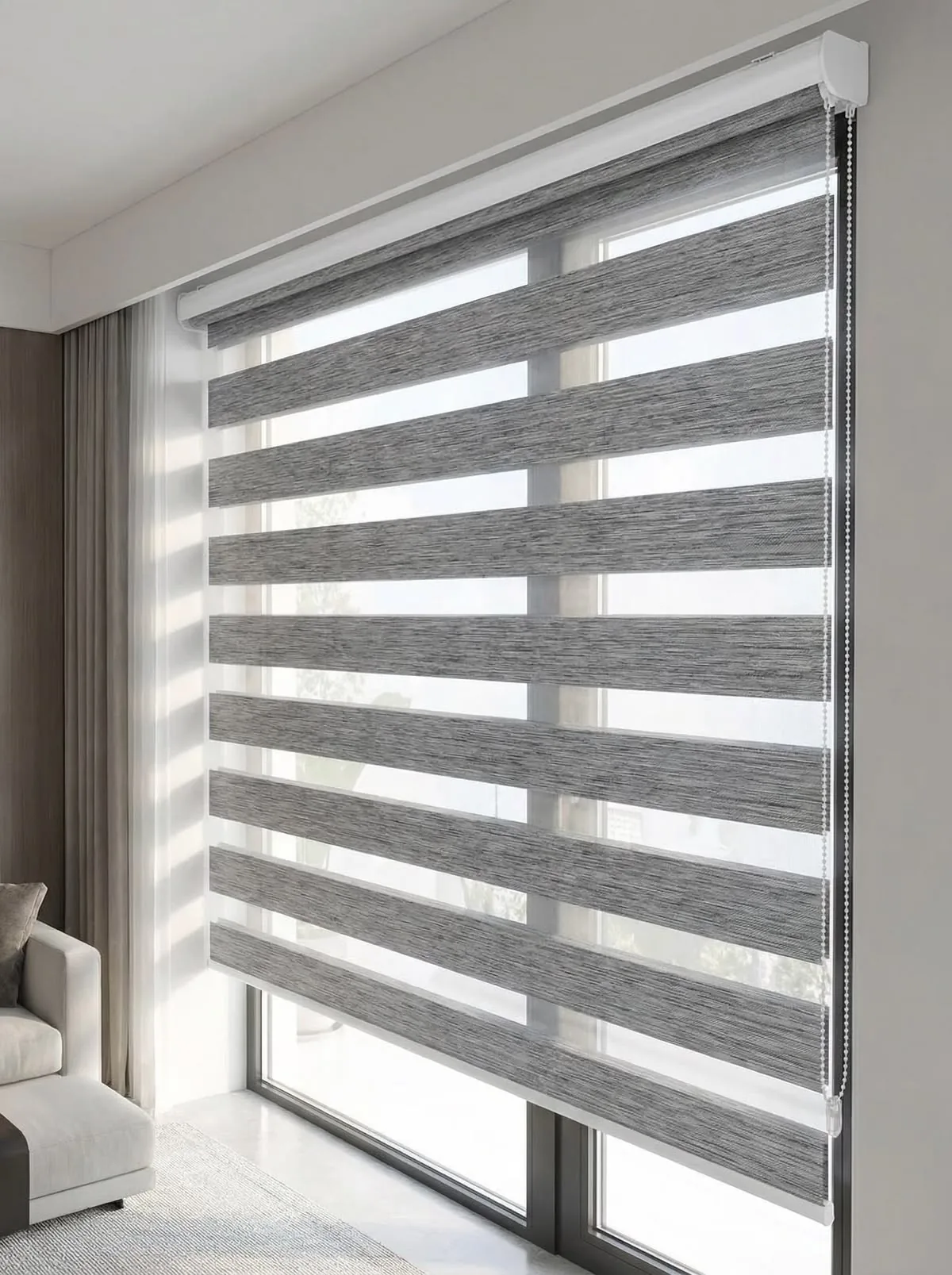 Zebra Blinds fitted on a window